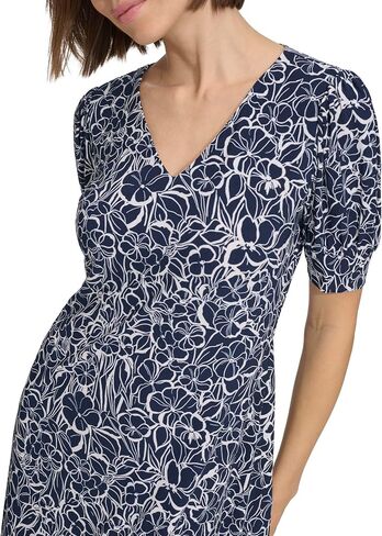 Tommy Hilfiger Women's Puff Sleeve Beach Blossom Dress in Saudi Arabia