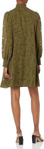 Tommy Hilfiger Women's Shift Chiffon Long Sleeve Mock Neck Dress in Saudi Arabia