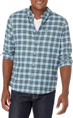 Lacoste Men's Regular Fit Check Print Shirt in Saudi Arabia