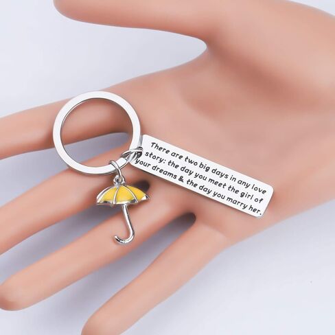 CENWA There are Two Big Days in Any Love Story Yellow Umbrella Keychain HIMYM Fans Gift in Saudi Arabia