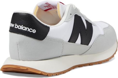 New Balance 237 V1 Lace Up Sneaker, White/Black, 6 US Unisex Big Kid in Saudi Arabia