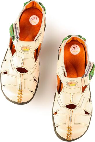TMA EYES Women's Cross Leather and Hand Stitching Upper Casual Sandal for Outdoor in Saudi Arabia