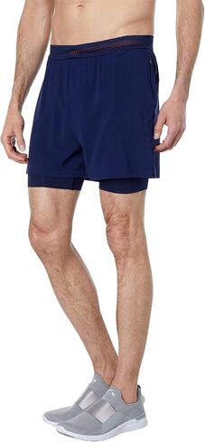 Rhone Men's 4" Swift Running Short Lined, Perforated, Quick-Drying, Anti-Odor Performance Shorts (Maritime, Small) in Kuwait