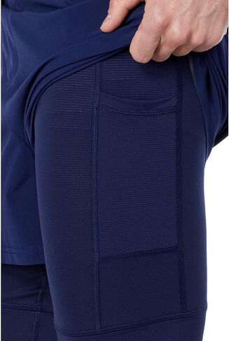 Rhone Men's 4" Swift Running Short Lined, Perforated, Quick-Drying, Anti-Odor Performance Shorts (Maritime, Small) in Kuwait