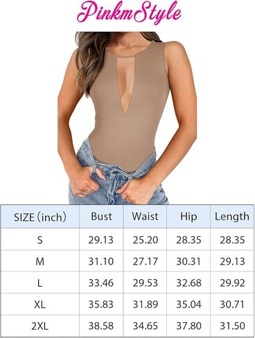 PINKMSTYLE بدلة نسائية مثيرة بدون أكمام شبكية وياقة على شكل V، قطعة علوية صيفية مبطنة مزدوجة، ملابس الحفلات الموسيقية الريفية in Kuwait