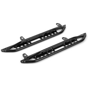 Qiilu Scx10 Iii Upgrades Scx10 Ii Rock Sliders Black Metal Metal Side Pedal Plate Rc sories Fit for Scx10 Iii Ax103007 1 10 Rc Car