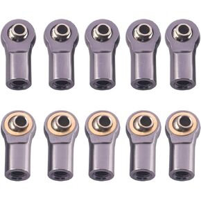 10Pack Vgoohobby Metal M4 Ball Joint Link Ball Head Tie Rod End Compatible with Axial SCX10-II 90046 90047 D90 Traxxas TRX-4 RC Buggy Crawler Car