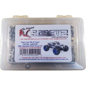 RCScrewZ Losi LST 3XL-E Stainless Steel Screw Kit (LOS04015) 260+ pieces - los100