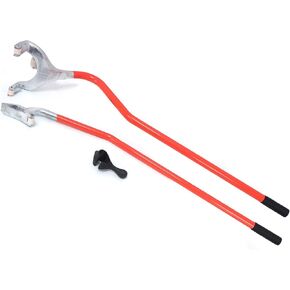 HTTMT- Vehicle 3pcs Tire Changer Mount Demount 17.5" - 24" Tires Bead Tool Nylon Rollers Heavy Duty Removal Ornage [P/N: ET-CAR-TIRE004-RED]…