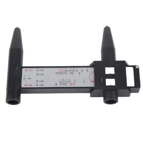 Rim Bolt Pattern Measuring Tool,Car Wheel Rim Bolt Pattern Sliding Measuring Gauge Tool PCD Ruler 4 5 6 8 Lug