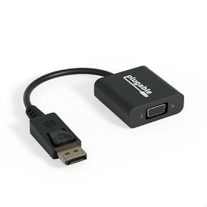 Plugable DisplayPort to VGA Adapter - Supports DisplayPort-Equipped Windows and Linux Systems to VGA Displays up to 1080p, Active - Driverless