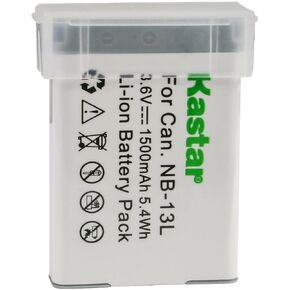 Kastar 1-Pack NB-13L Battery 3.6V 1500mAh Replacement for Canon PowerShot SX720 HS, PowerShot SX730 HS, PowerShot SX740 HS, G1 X Mark III, PowerShot G5 X, PowerShot G5 X II, PowerShot G7 X Camera