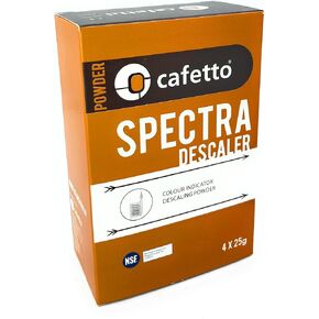 Organic Spectra Espresso Machine Descaler, Color Indicator Descaling Cleaning Powder for Use In Organic Systems (4 Single Use Packets)