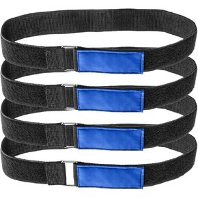 Ladder Rack Straps, Velcro Ratchet Straps for Extension Ladder, 33.5'' x 2'' Ladder Tie Down Straps, Adjustable Multipurpose Reusable Ladder Straps with Nylon Hook and Loop, 4 Pack