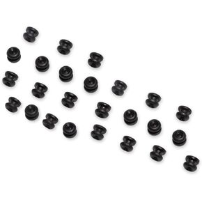 Black Attachment Knobs - 25 Pack, Knobs are used with Stayput Bungee Shock Cords for Canvas (Sold Separately)