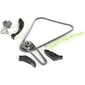 Engine Timing Chain Kit & Tensioner [fits DOHC, 4Cyl 2.0L 2.4L] Compatible with Journey 2009-2020 for Avenger 2008-2014 Caliber & Compass 2007-2017 Patriot 9-0736SX