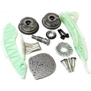 Timing Chain Kit VVT Sprockets Camshaft Adjusters Replacement for MINI COOPER R56 R57 R58 R61 R60 N16B16A N18B16A N12B16A N18B16 DESG 1.6L L4 DOHC 2008 2009 2010 2011 2012 2013 2014 2015 2016