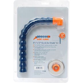 ملحق خرطوم التبريد Loc-Line-60527، مجموعة درع كبيرة سريعة التركيب مقاس 8-1/2 بوصة × 12 بوصة، معرف خرطوم 3/4 بوصة