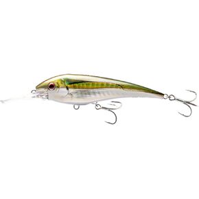Nomad Design DTX Minnow 145 with Patented Autotune System - Distressed Baitfish Swimming Action, BKK Viper