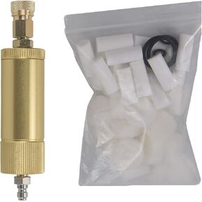 VerRich PCP Hand Pump Air Filter Water-Oil Separator with Female and Male Quick Connect for High Pressure Air Compressor Pump 30Mpa（Blue）