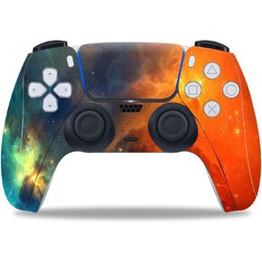 Vinyl Skin for PS5 Digital/Disk Controller, Sticker Decorate and Protect Device Surface, Double Nebula