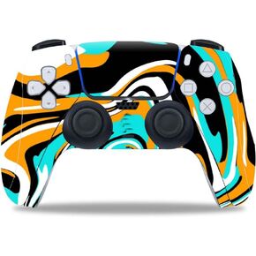 Vinyl Skin for PS5 Digital/Disk Controller, Sticker Decorate and Protect Device Surface, Paint Stripe