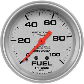 Auto Meter 4412 Ultra-Lite Mechanical Fuel Pressure Gauge, 2-5/8" (66.7mm)