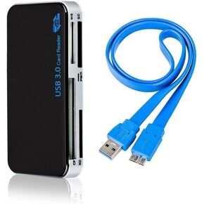 USB 3.0 Memory Card Reader Adapter 5GBPS Fit for CF/TF/SD/Micro SD/XD/M2/MS Card