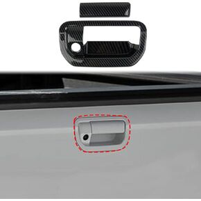 crosselec Carbon Fiber Trunk Rear Door Handle Trim Cover for 2017-2024 Honda Ridgeline
