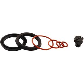iFJF Fuel Filter Head Primer Seal Rebuild Kit and Air Bleeder Screw Replacement for 2001-2013 GM Duramax Fuel Filter Housing -Aluminum Screw Black