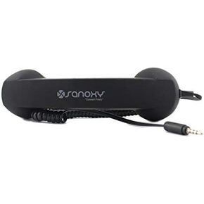 Retro Handset -Old-School Style POP Handset for iPhone, iPad, iPod, and Android Phones (Black)