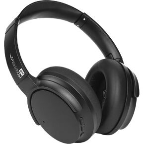 Morpheus 360 Synergy HD Bluetooth Headphones, Wireless Headphones, Over-Ear Headphones, 40-Hour Playtime, USB Type C Fast Charging, Soft Leather Padding, with Travel Case - Black, HP9550HD