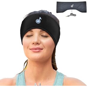 Sleep Headphones Stereo with Headband Ultra Thin Speakers.Perfect for Side Sleeper,Sports,Air Travel,Meditation