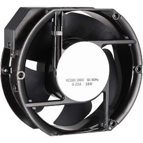 مروحة تبريد Uxcell 172 مم × 150 مم × 51 مم FP-108EX-S1-S AC 220/240V 0.22A محامل طويلة العمر