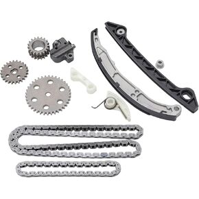X AUTOHAUX Engine Timing Chain Kit for Mazda 3 5 6 Tribute 2.0L 2.3L 2003 2004 2005 2006 2007 Replace TKMZ230A LF02-12-500 L305-12-671 L3K9-12-429