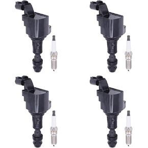 MOTOKU Ignition Coil and Spark Plug for Chevrolet Captiva Sport Cobalt Equinox HHR Malibu Orlando GMC Terrain Buick Pontiac Saturn 2.0 2.2 2.4