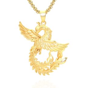 Fashion 18K Gold Plated Phoenix Pendant Necklace