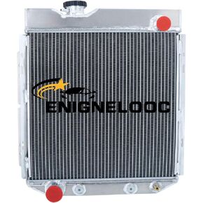 3 Row Aluminum Radiator for 1960-1966 Ford Falcon Mustang Ranchero Mercury Comet Sbc 3.3L l6/V8 conversion V8 1961 1962 1963 1964 1965 60 61 62 63 64 65 66