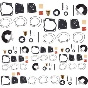 6 PCS Carburetor Repair Rebuild Kit for Yacht V4 V6 90 100 105 115 150 175 HP 18-7247 436852 438996