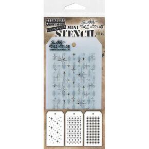 Stampers Anonymous Mini Stencil, Set #44