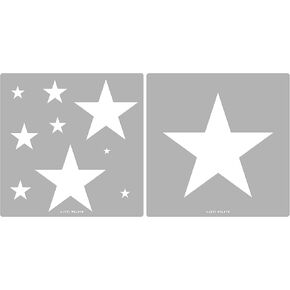 Aleks Melnyk No.59 Wall Stencils for Painting Large Pattern Kids, Metal Space Celestial Stencils, Night Sky Star, Star Cluster, Templates for Crafts, Paint and Home Decor, Girls Boys Room Wall Decor
