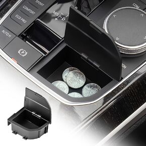 KUNGKIC for BMW 1 2 3 4 Series X3 X4 F40 F44 G20 G21 G22 G23 G24 G26 G01 G02 M4 G82 M3 G80 i4 i3 LHD Modification Car Center Console Gear Shift Lever Storage Box ABS Organizer Interior Accessories