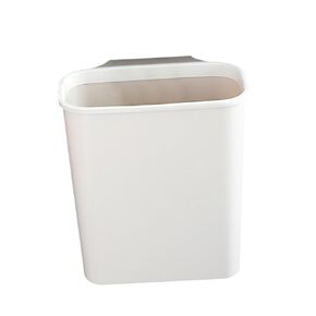 Amosfun Garbage Can Kitchen Hanging Dustbin Recycle Bin Cupboard Door Bin Kitchen Cabinet Trash Can Practical Garbage Container Plastic Household Toilet Paper Bucket White Office