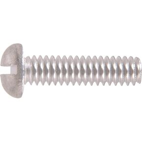 Hillman 1132 Aluminum Round Head Slotted Machine Screw 1/4-20 x 1 in. 18-Pack