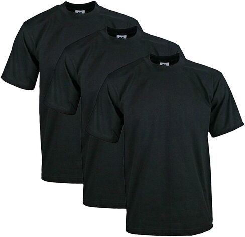 Pro Club Men's 3-Pack Heavyweight Cotton Short Sleeve Crew Neck T-Shirt in Kuwait