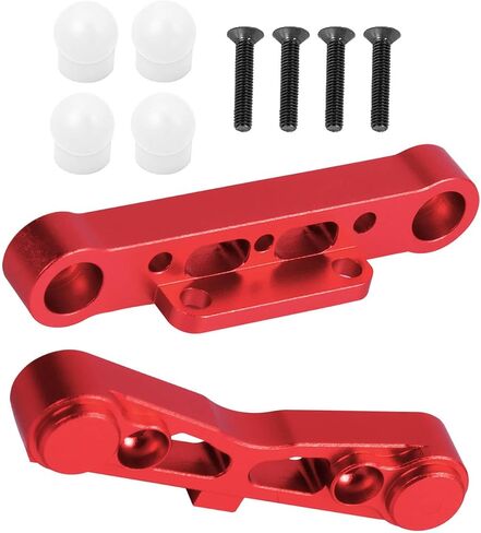 Aluminum Rear Lower Arm Suspension Mount Set Upgrades Part for Arrma 6S 1/8 Typhon Kraton Notorious 6S,Felony Infraction V2 Limitless Mojave Tailon 6S BLX, RC Hops Up RC Upgrades Part,Red in Saudi Arabia