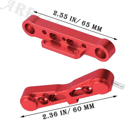 Aluminum Rear Lower Arm Suspension Mount Set Upgrades Part for Arrma 6S 1/8 Typhon Kraton Notorious 6S,Felony Infraction V2 Limitless Mojave Tailon 6S BLX, RC Hops Up RC Upgrades Part,Red in Saudi Arabia