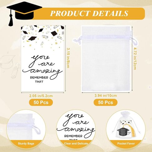 Graduation Gift Class of 2024 Inspirational Bookmarks Gift Behind You All Your Memories Bookmark with Tassels Graduation Cards Organza Bags Graduation Party Favor Gifts(18 Sets) in Saudi Arabia