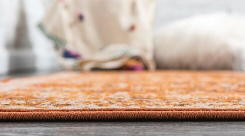 مجموعة Loom Imperial Collection الفريدة المتعثرة، الحديثة، التقليدية، الألوان الزاهية، خمر، سجادة منطقة الحدود، 2 قدم × 6 قدم، الطين / العاج in Saudi Arabia