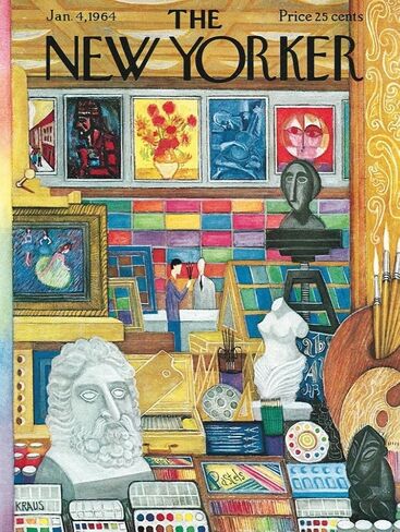 New York Puzzle Company - New Yorker Art Shop - 1000 Piece Jigsaw Puzzle for Adults by Robert Kraus in Saudi Arabia